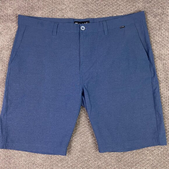 Travis Mathew Beck Shorts Men's 42 Blue Stretch golf - Picture 1 of 12